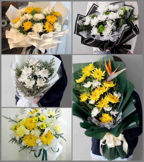 贵州遵义红花岗区忠庄街道忠庄村白事花束代送